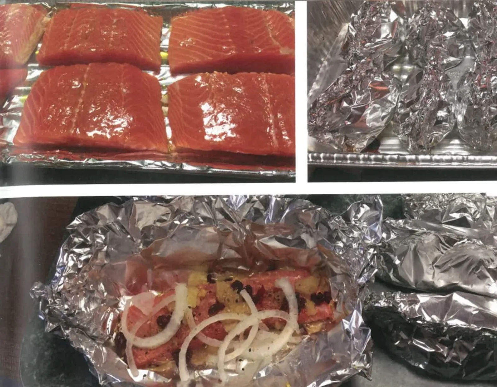 Steamed Salmon Steaks
