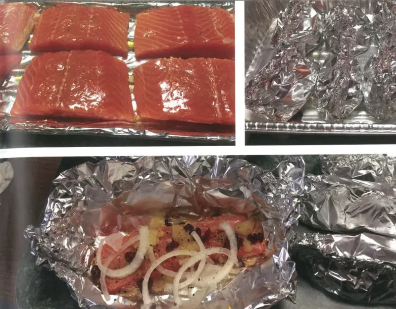 Steamed Salmon Steaks